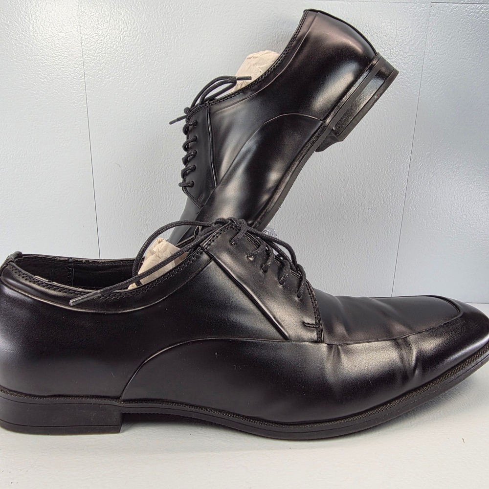 Calvin Klein Men's Black Lace Up Dress Formal Oxford Shoes Hester 34F0576